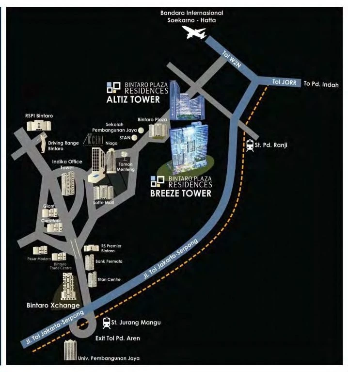 Lokasi Altiz Bintaro
